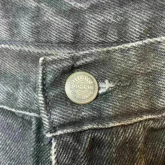 Vintage Gitano High Rise Mom Tapered Leg Jeans Black Sz 12 Short 100%‎ Cotton - Picture 6 of 14